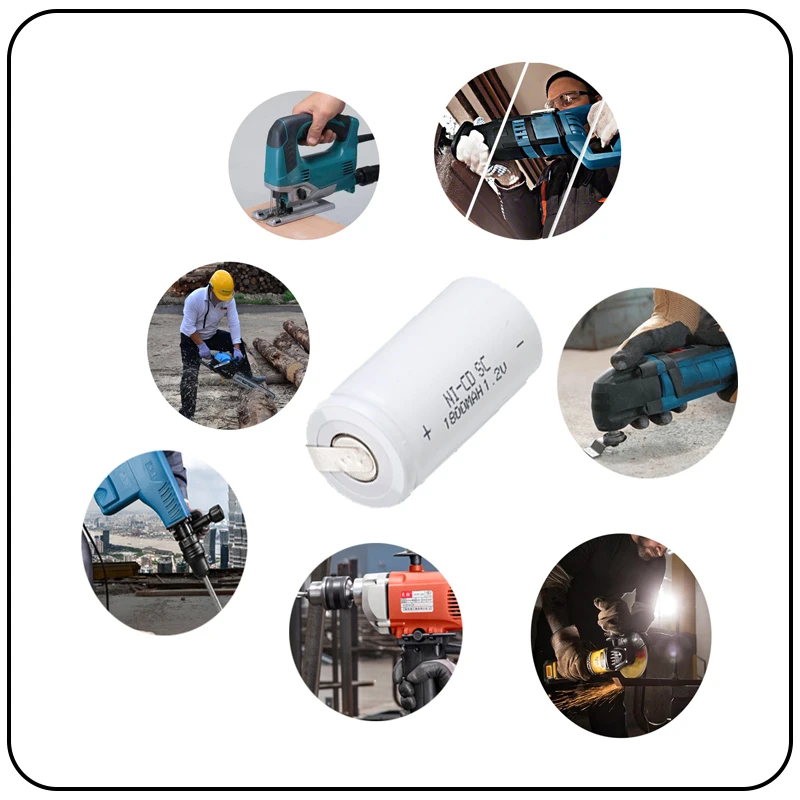 Реальная емкость 2 шт аккумулятор SC 1 v батареи перезаряжаемые 1800 mAh nicd akkumulator для