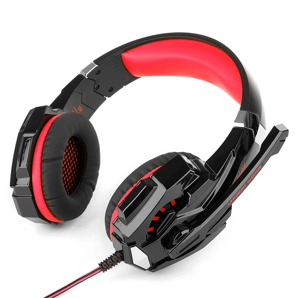 KOTION каждый G9000 3 5 мм USB игровая гарнитура Накладные наушники для PS4 с светильник Mic