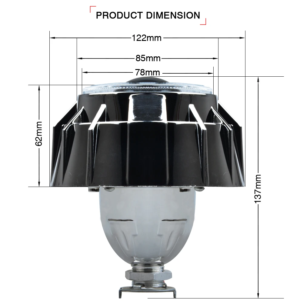 LHD 3 дюйма HID 3HQG HQF Биксеноновые линзы проектора bi xenon светильник с CCFL Двойной Ангел глаз H1 H7 H4 Белый Синий Красный 6000 К 35 Вт 55 Вт
