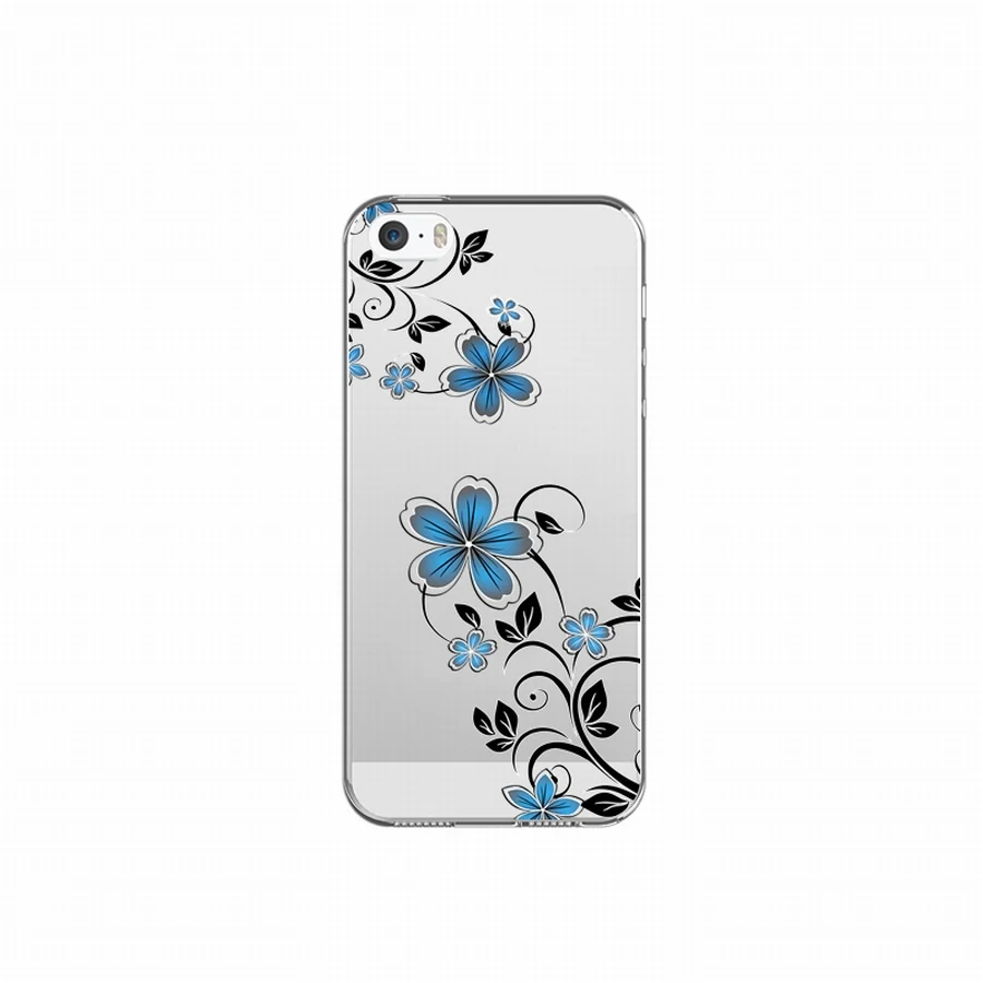 Милый ТПУ мягкий чехол для iPhone 5 5S SE силиконовый прозрачный с дизайном