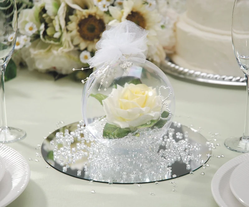 10 шт. см высокое качество рождественское прозрачное украшение романтическое