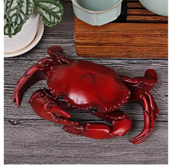 crab Смешной красный краб бар магазин декоративная смола пепельница ретро Средиземноморский стиль пепельница - Цвет: crab