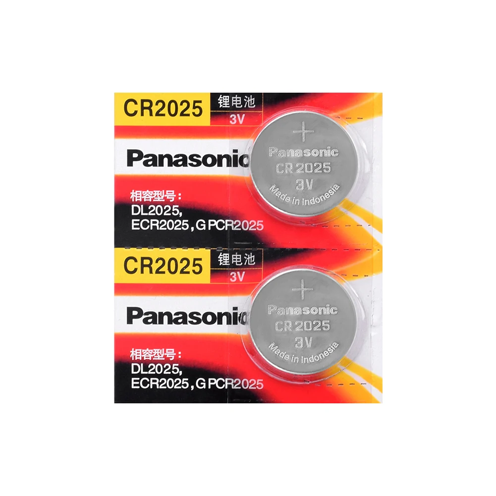 2 шт. бренд для PANASONIC cr2025 ECR2025 BR2025 DL2025 KCR2025 LM2025 3 В литиевая батарейка для часов