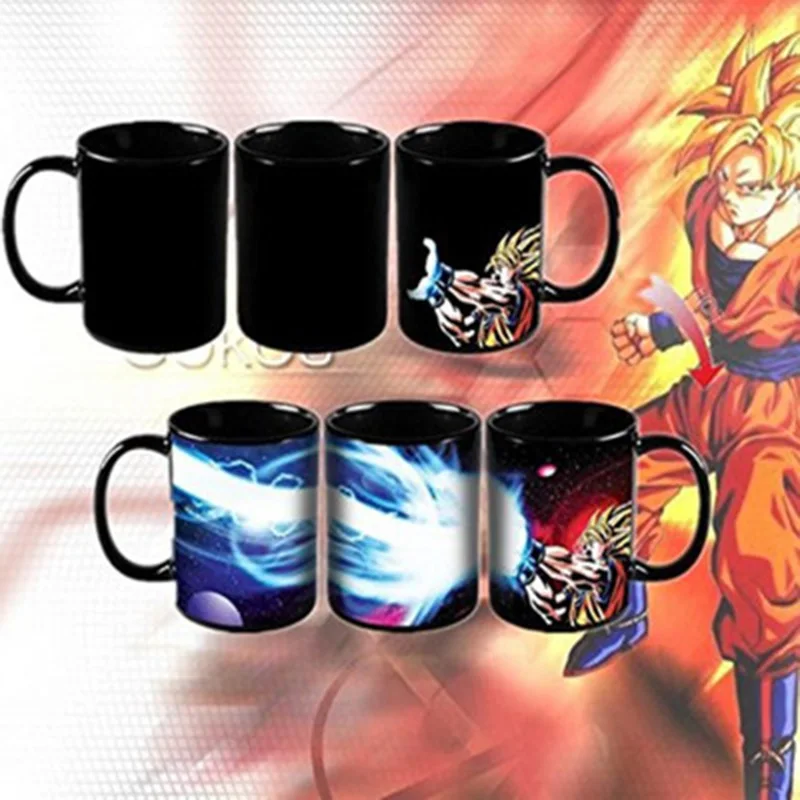 I Dragon Ball Z Супер Saiyan Цвет изменение кружка кружки Аниме Супер Саян Гоку Термокружка Волшебная чашка для молока и чая подарок на день рождения для мальчиков - Цвет: I