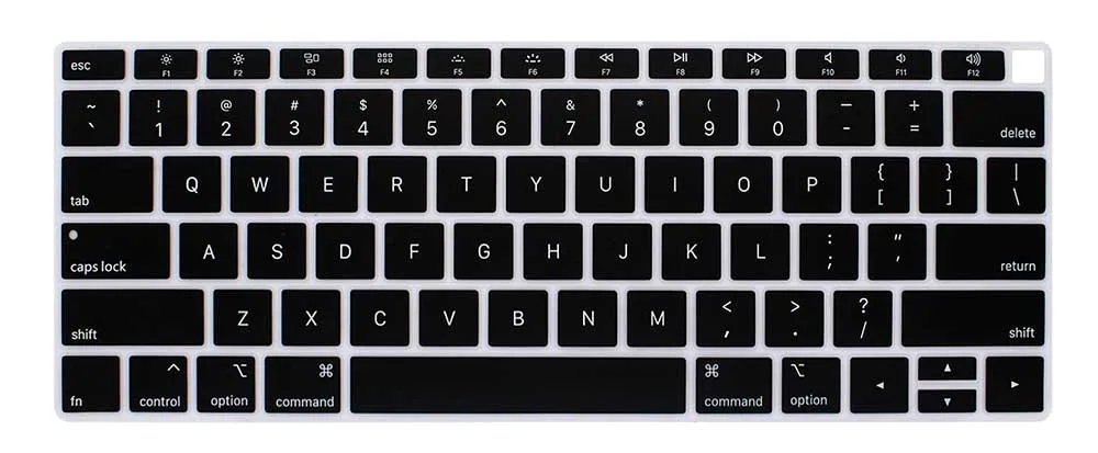 Redlai английская(США) клавиатура крышка облегающий рукав для MacBook Air 13 A1932 с retina fit Touch ID мягкая ТПУ клавиатура протектор - Цвет: Черный
