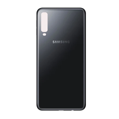 Black Samsung чехол для задней панели с батарейным отсеком и задней стеклянной крышкой для samsung Galaxy A7 версия SM-A730x A730x SM-A750 задняя крышка для телефона - Цвет: Black