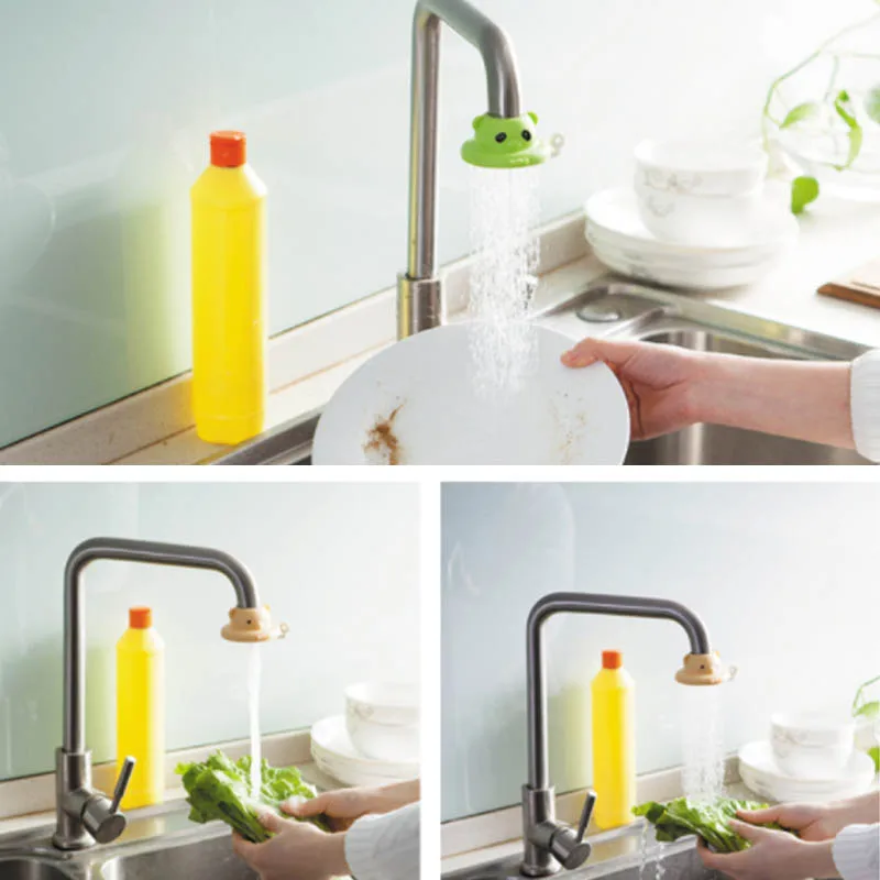 Кухонные гаджеты, экономичная вода, душ, фильтр, аксессуары для ванной, кран, расширители, кран, опрыскиватели, 1 шт., спрей, защита, мультфильм