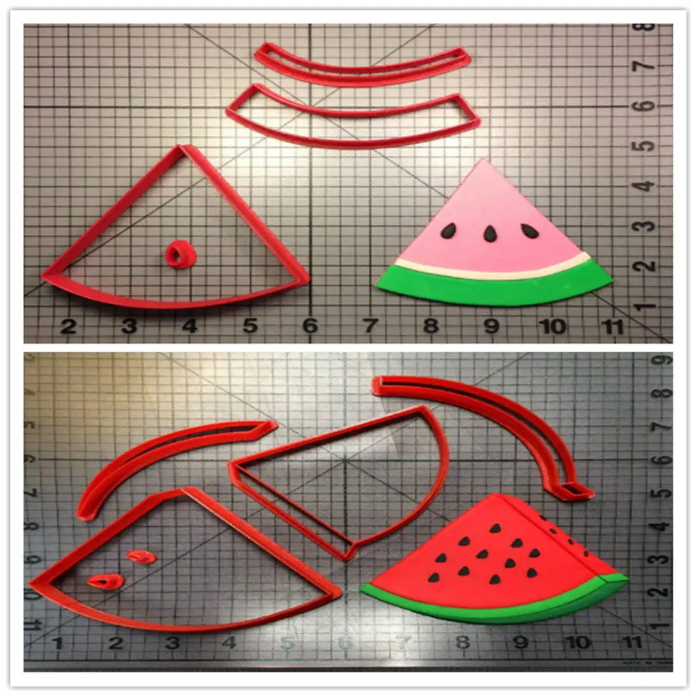 Набор инструментов для украшения торта с 3D-принтом LUC фруктов арбуза печенья на
