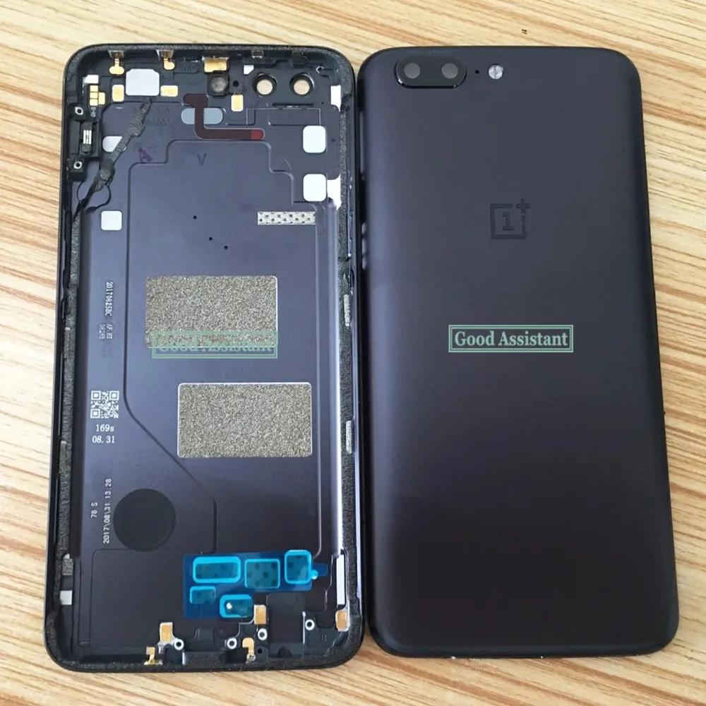 Оригинальная Черная/Золотая задняя крышка батарейного отсека 5 дюйма для Oneplus 1 +