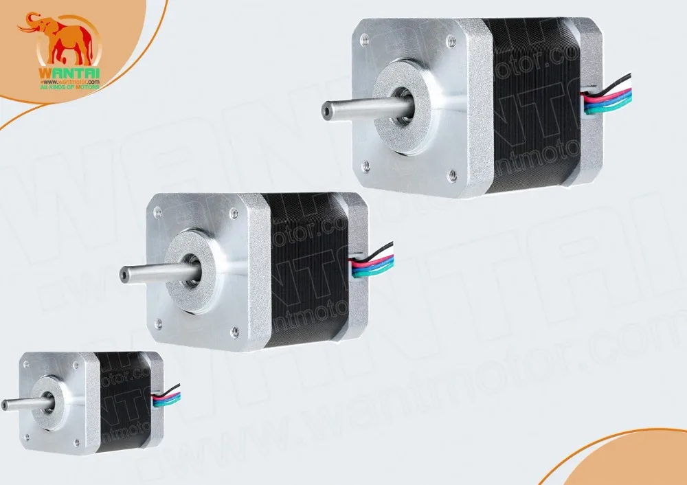 3 шт. Nema17 42BYGHW811 0.48N. m (70oz in) 48 мм 2.5A 1 V для 3D принтера и ЧПУ Мини Мотор шаг