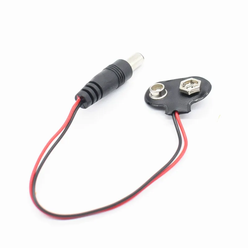 T Type 9V DC Батарея мощность кабель разъем клип баррель разъем для Arduino DIY I T тип - Цвет: T Type