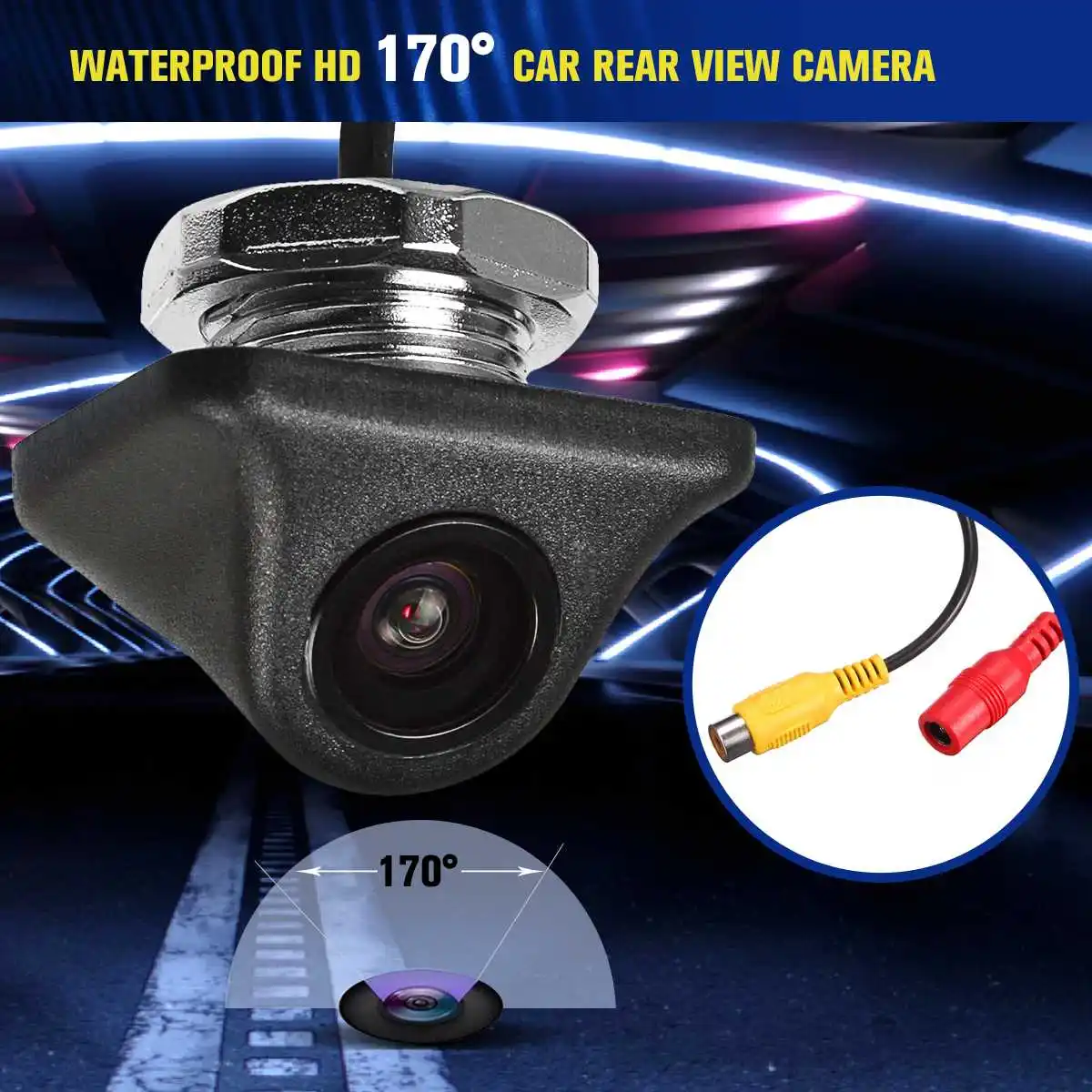 Универсальный HD CCD Автомобильная заднего вида резервирование камеры 170 градусов дублирующая для парковки заднего вида Камера для монитора gps заднего вида Камера