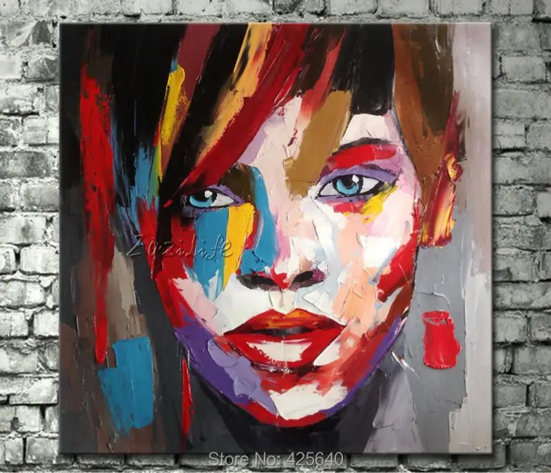 Палитра с ножом картина для портрета нож масляная живопись на лице фигурка