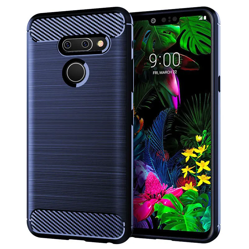 Для LG G8 чехол ThinQ силиконовая прочная Броня мягкая задняя крышка для матовый