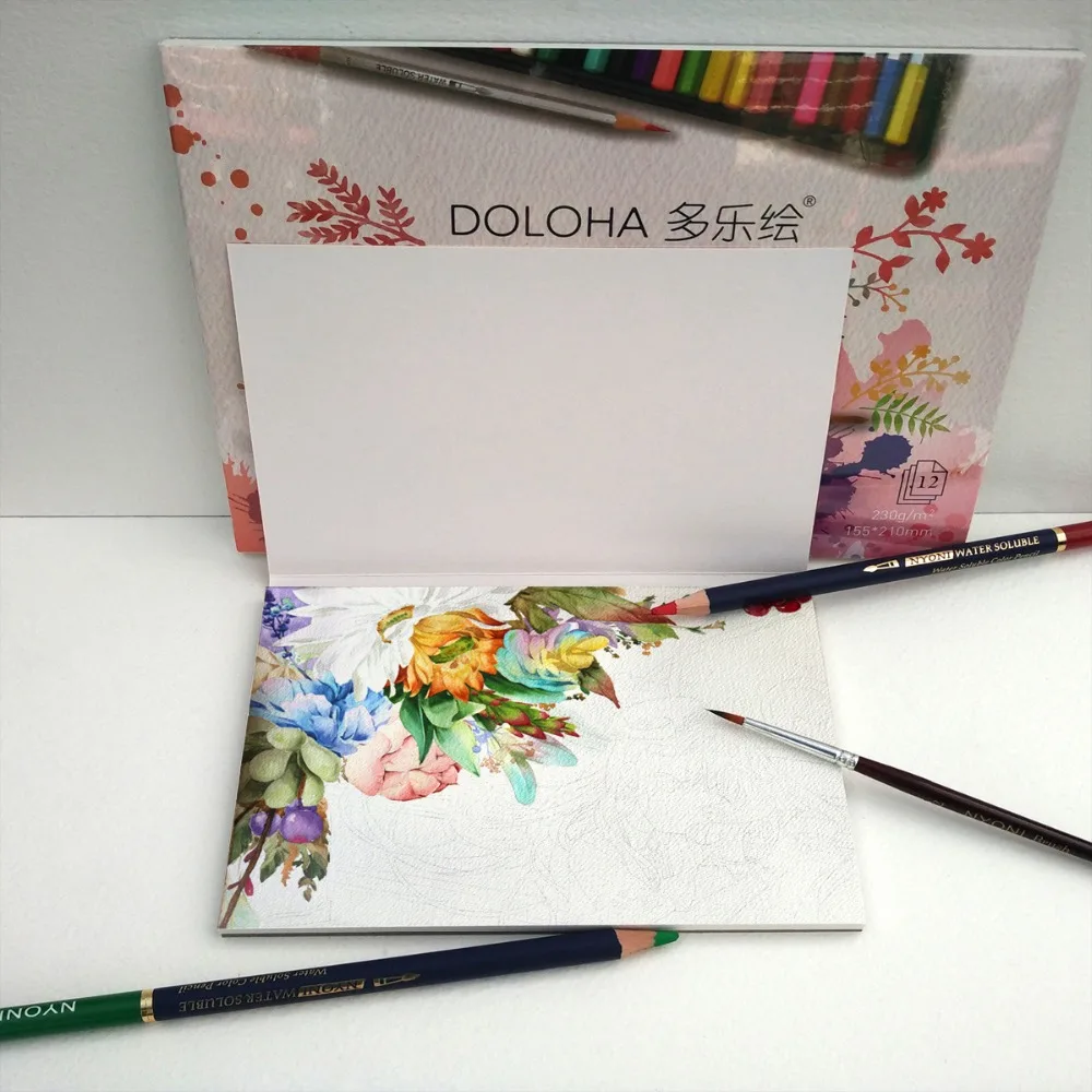 

Artist 12/24 Colored Pencils Watercolor Lapis De Cor Professional Water Soluble Coloured Pencil Set For Painting Art Supplies