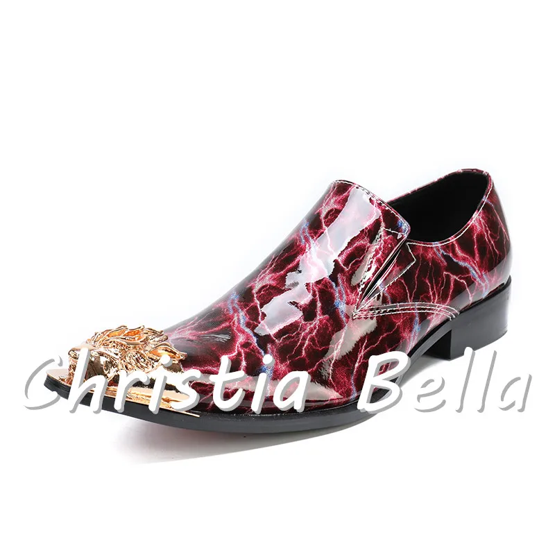 Christia Bella из натуральной кожи британский стиль женские туфли-лодочки Мужская