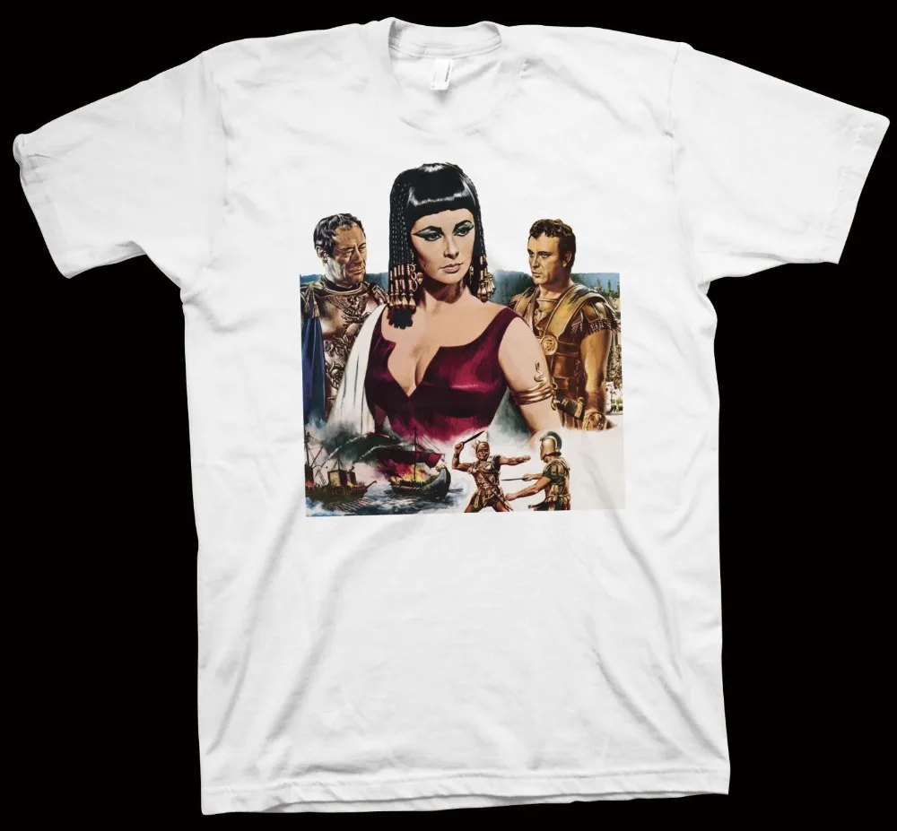 Футболка Cleopatra Elizabeth Taylor Richard Burton мужские футболки с коротким рукавом из 100% хлопка