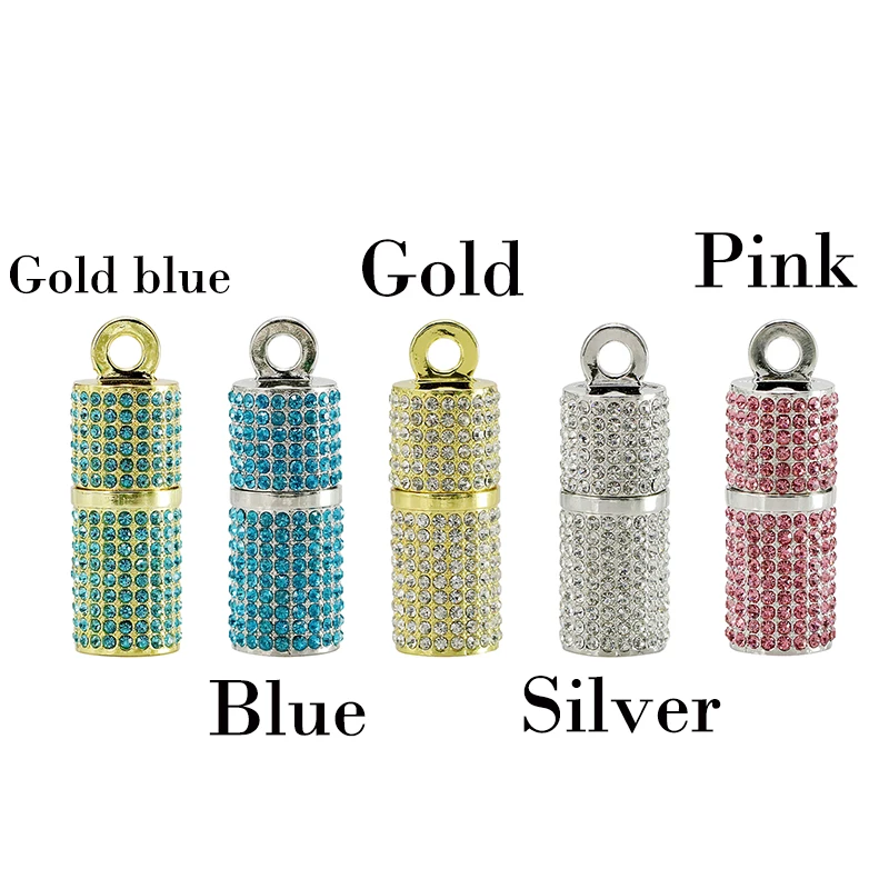 Модные USB флэш накопители роскошный хрустальный цилиндрический флеш накопитель