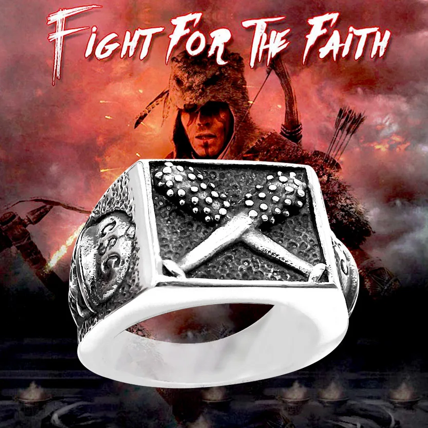 KLDY хип-хоп мужское кольцо Череп из нержавеющей стали бейсбольное металлический