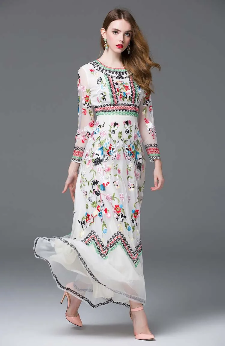 Женское многослойное платье макси Laides' элегантное двухцветное с круглым