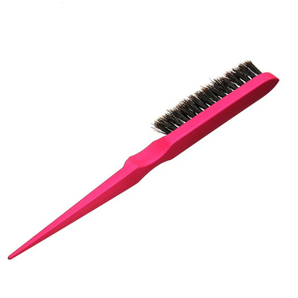 Трехрядная расческа для волос с натуральной щетиной F717|salon comb|hair teasing brushhair comb |