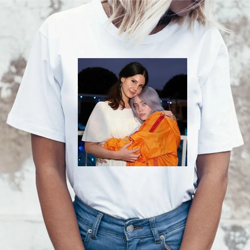Футболка lana del rey, Корейская женская забавная мультяшная одежда, футболка, Harajuku, женская одежда, Ullzang, топ, футболка с принтом - Цвет: 2778