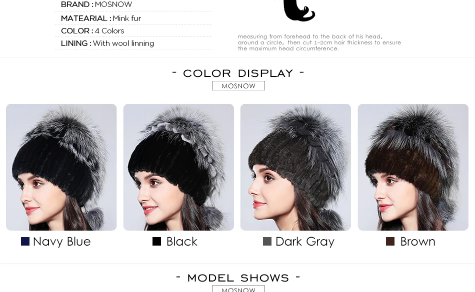 На зимнем меху Шапки Girls'Hat класса люкс из натурального меха норки, Для женщин черно-бурой лисицы с бубоном, новинка модная зимняя обувь на высоком каблуке качественный капот шапки