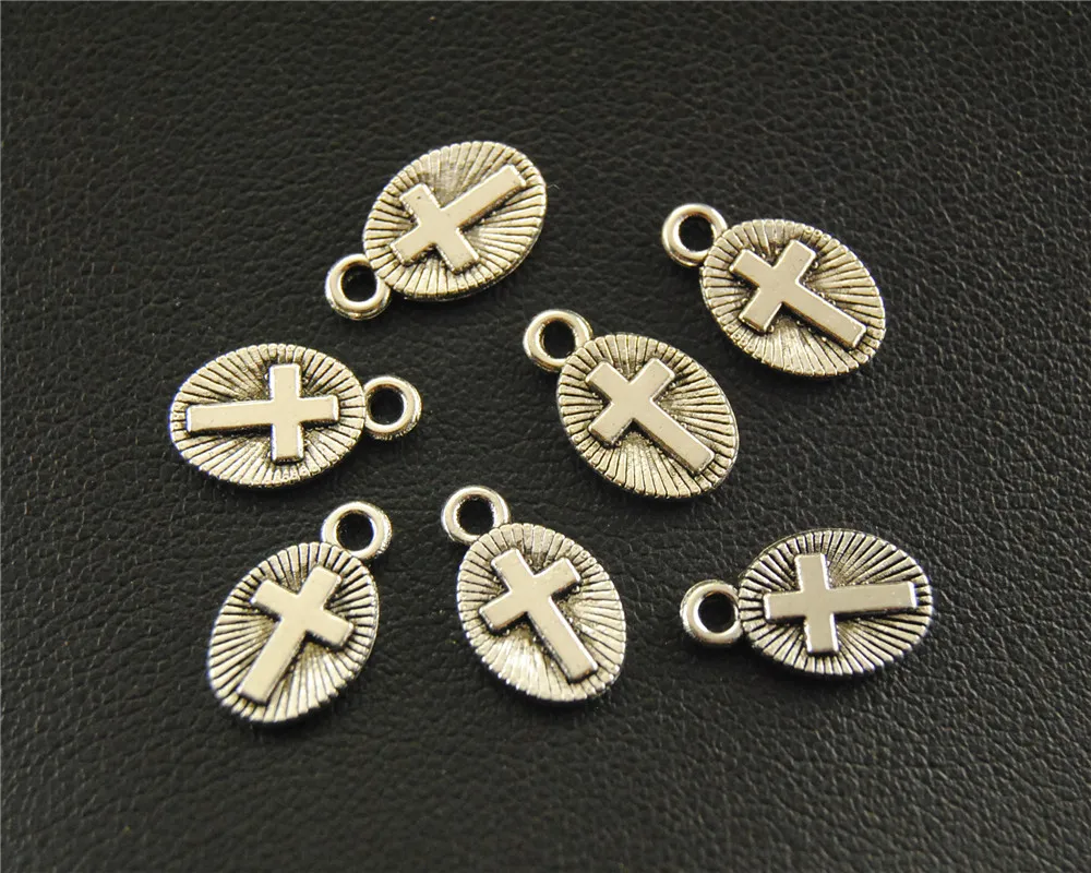 20 шт. металлические подвески в виде креста 8 х13 мм|mini charms|charm diycharm mini |