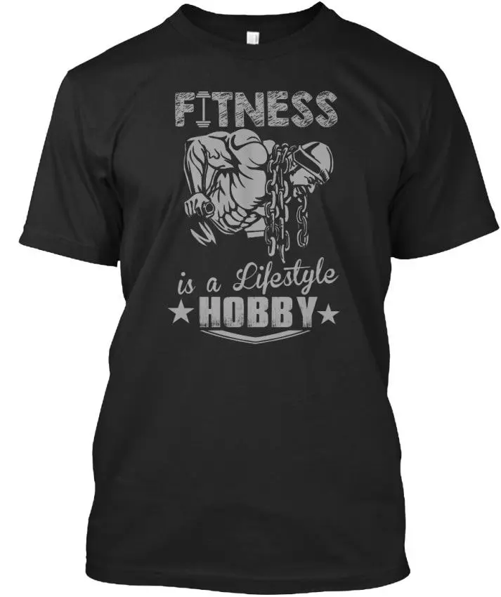

Newest Letter Print Short Fitness Is A Lifestyle - Not Hobby Standard Unisex T-Shirt Summer T-Shirt