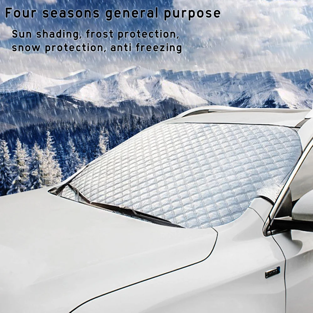 Универсальный 4 сезона лобовое стекло автомобиля зимний анти снег лед щит крышка