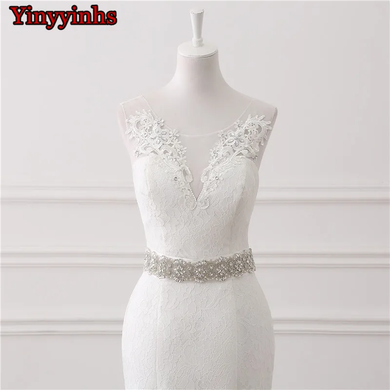 Свадебные платья, Vestidos de novia, прозрачные, с коротким шлейфом, Кружевная аппликация, дешевые свадебные платья, сделанные по заказу, размер