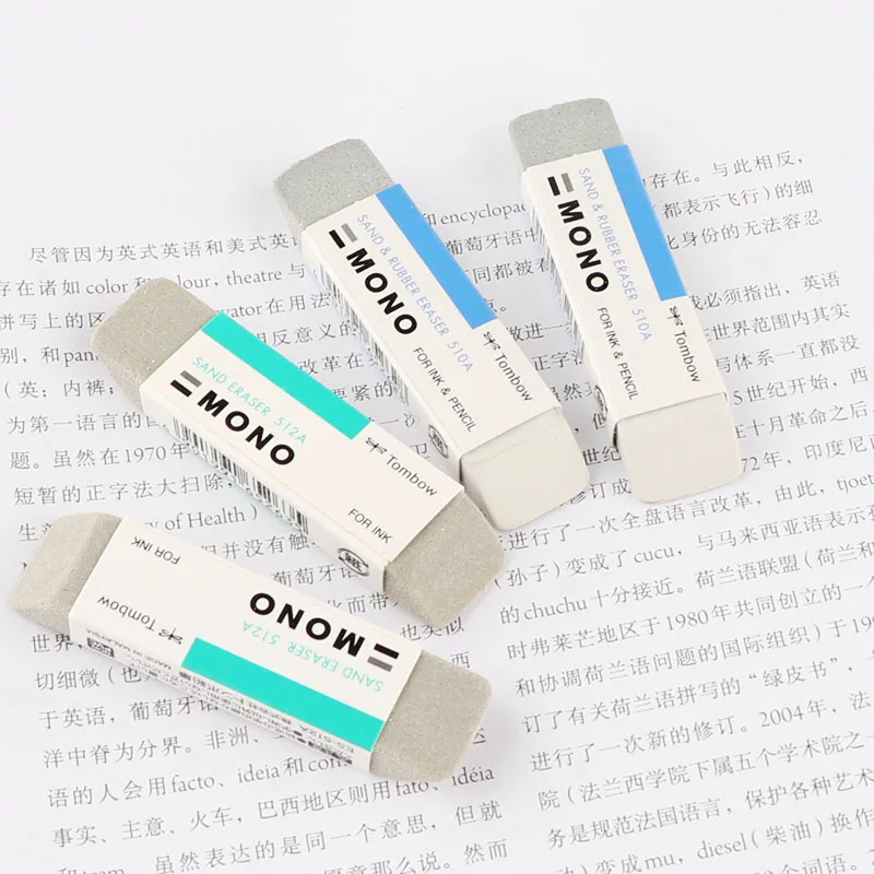 Tombow MONO песок ластик микро песок и резиновые частицы для стирания чернил и карандашей графитовая авторучка
