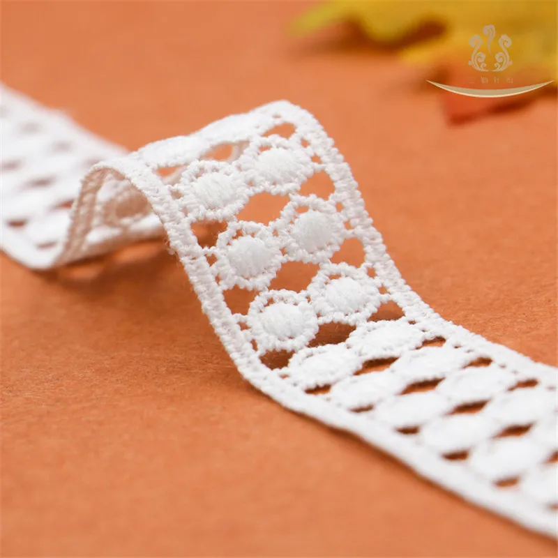 1 yard Pure White Color Net Lace Trim Milk silk Embroidered DIY Ribbon Sewing Decoration | Дом и сад