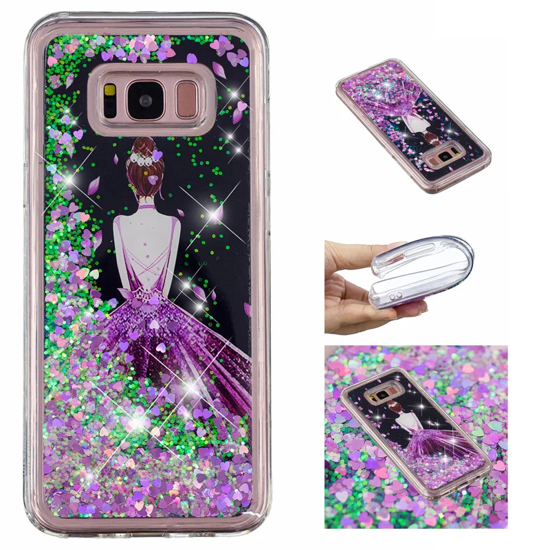 Роскошный Блестящий Мягкий силиконовый чехол из ТПУ с жидким песком для телефона