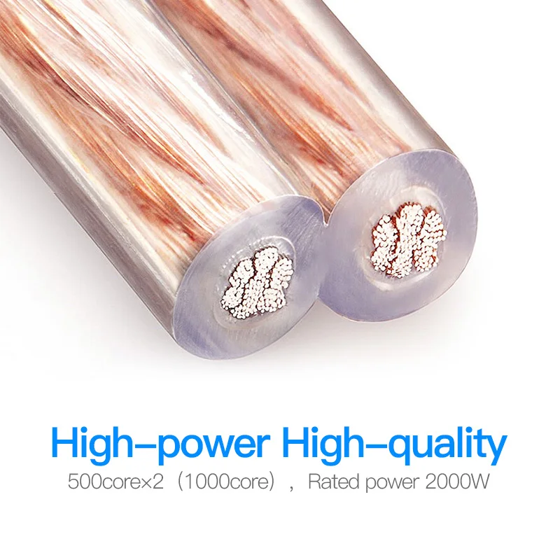 Кабель громкоговорителя Hi Fi аудио кабель бескислородный медь 2*500 core динамик