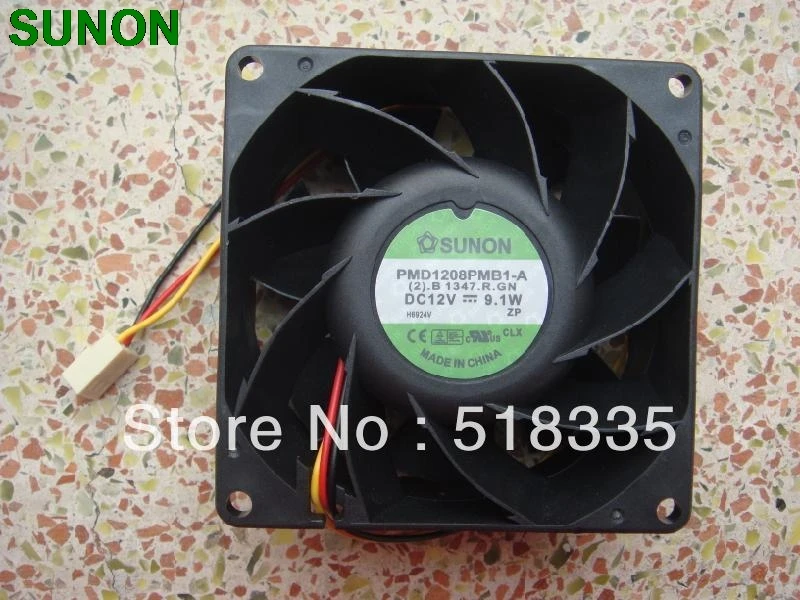 Оригинальный вентилятор SUNON PMD1208PMB1 A 8 см 80*80*38 мм 8038 12 в пост. Тока 9 1 Вт|fan ps3|fan with remote