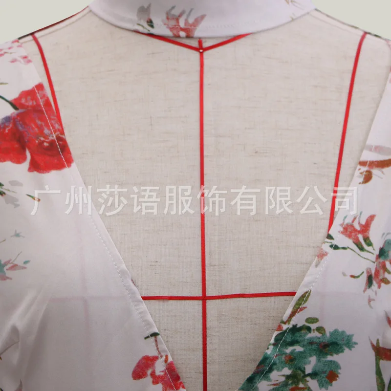 Платье с длинными рукавами цветочный тропический пляж винтажные макси платья