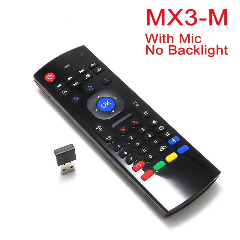 MX3-M MX3 MX3-L с подсветкой Air mouse умный голосовой пульт дистанционного управления 2,4G RF Беспроводная клавиатура для X96 mi ni Xiaomi mi tv BOX Android tv Box - Цвет: MX3-M