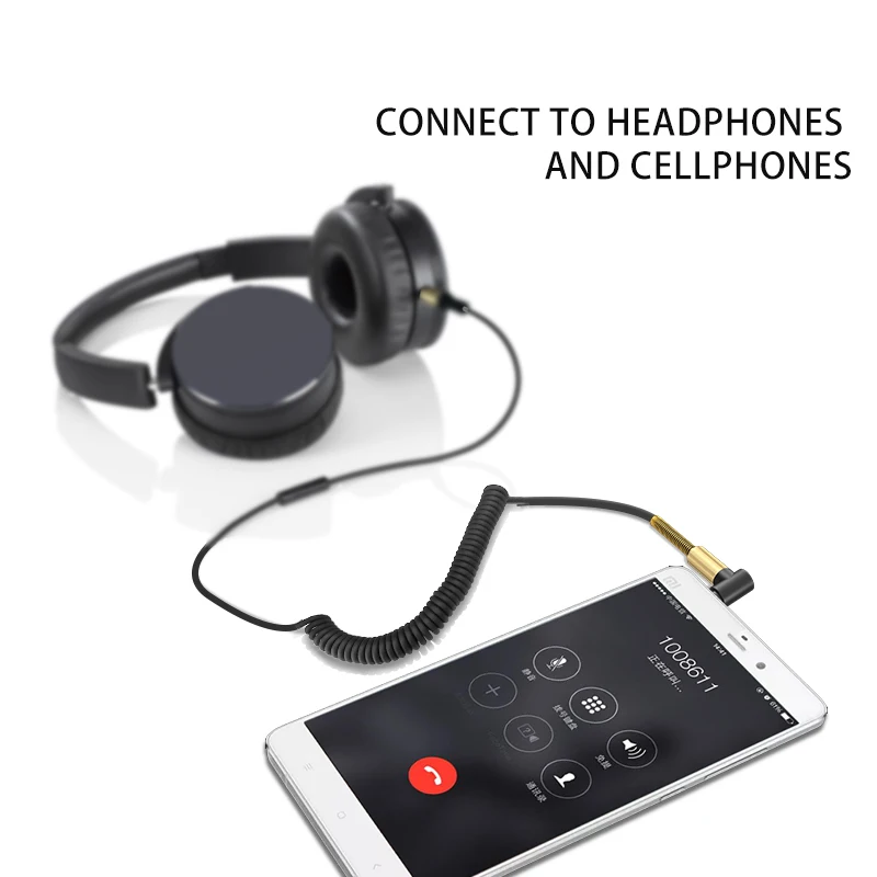 Аудиокабель 3 5 мм удлинитель для наушников штырь разъем кабель динамика 90