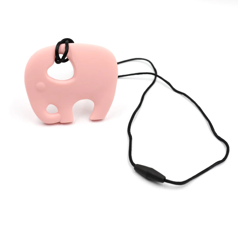 Силиконовый слон зубное кольцо для младенцев цепочка игрушка Пищевой Силикон