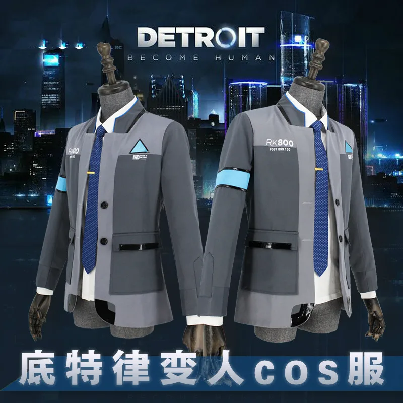 Мужской костюм из игры Станьте человеком в Детройте мужская рубашка с галстуком