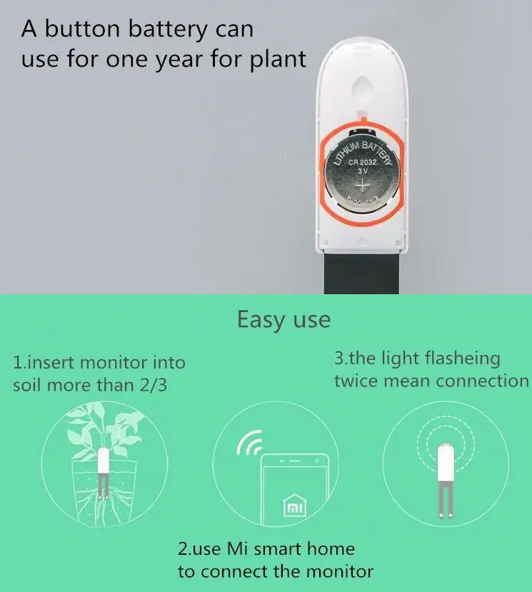 Xiaomi Mi монитор флоры международная версия цифровые растения Трава цветок уход за