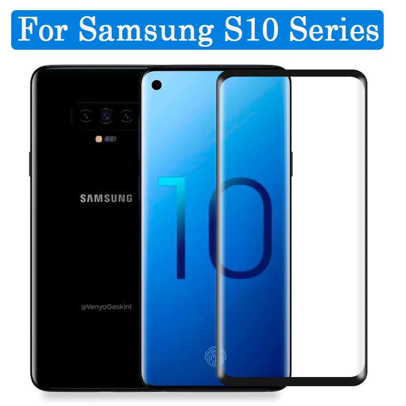 3D стеклянная пленка для Samsung galaxy s10 полное покрытие защитное стекло e plus
