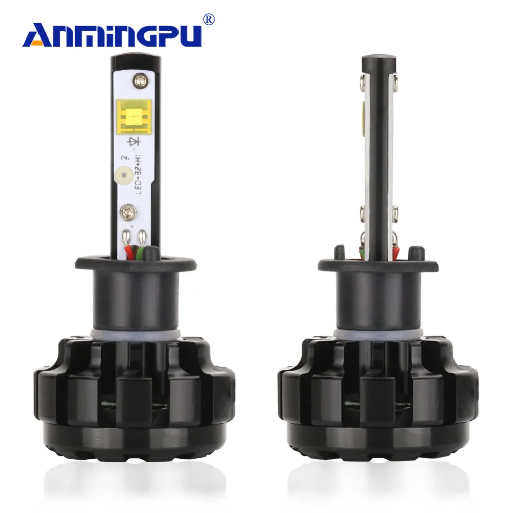 ANMINGPU 2 шт. 12000LM/пара лампы H4 H7 светодио дный фары H11 9005 9006 9004 9008 H1 с кри чипсы 6000 К