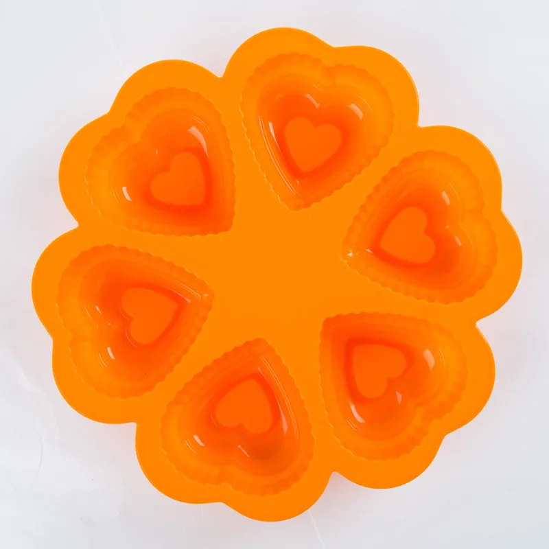 100% Пищевая силиконовая антипригарная форма для торта в форме сердца и еды дней