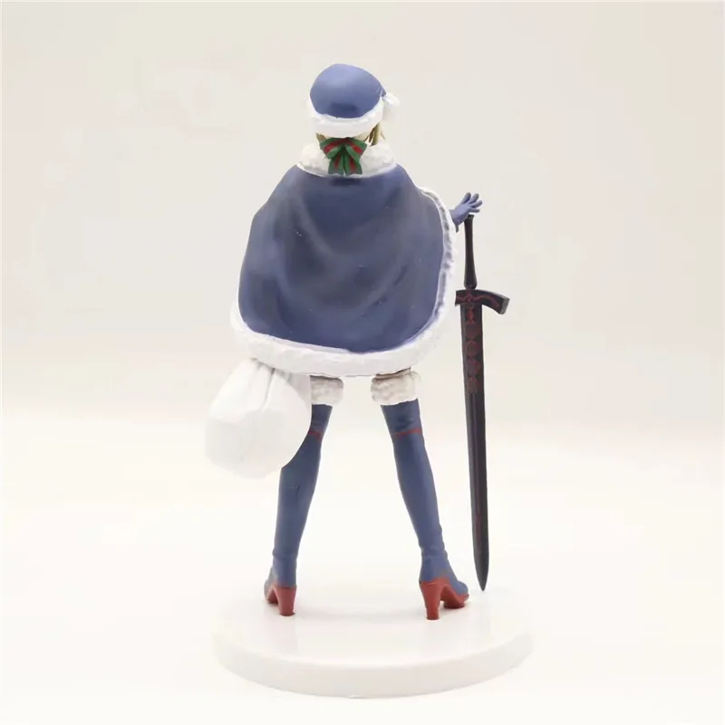 Аниме Fate Grand Order Saber Altria Pendragon Santa Ver. ПВХ экшн фигурки игрушки рождественский