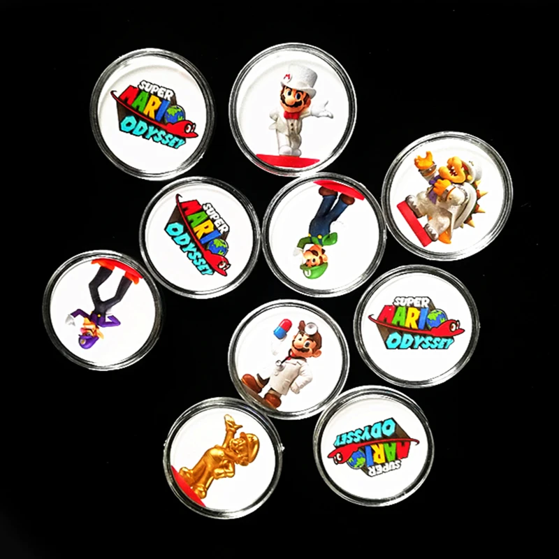 

Full Set 10Pcs Super Mario Odyssey NFC Game Card Collection Coin Ntag215 Tag Prined Sticker Switch Wiiu Fast Shipping