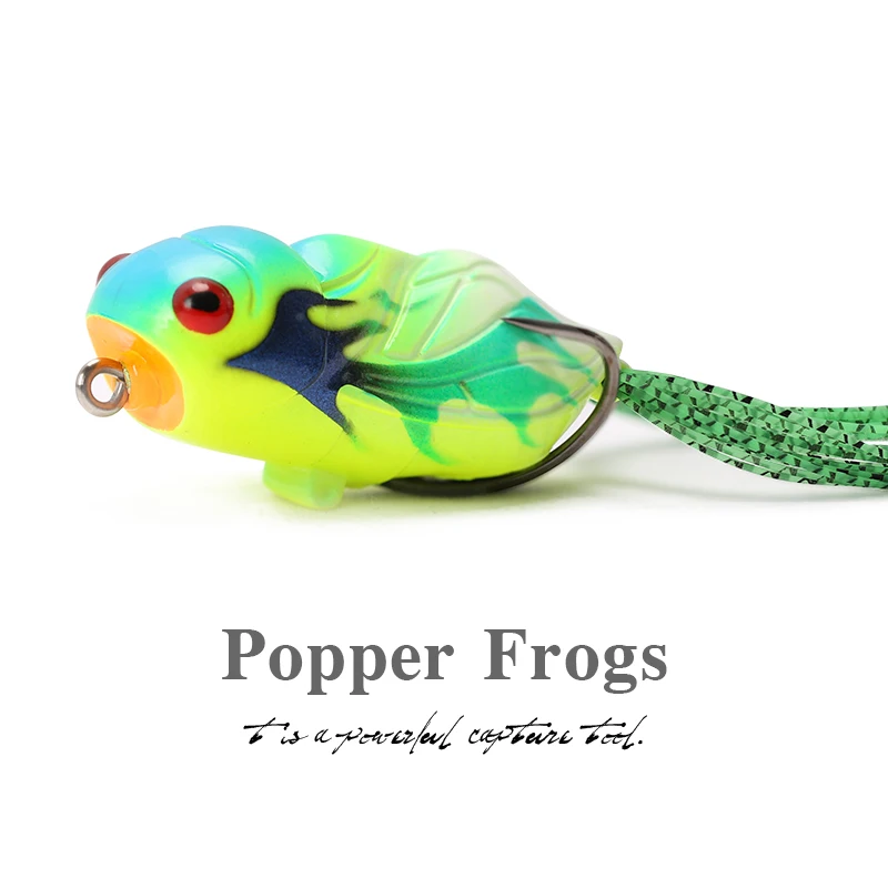 Мягкая наживка TSURINOYA Цикада Froggy 15 5 г 65 мм Искусственные Силиконовые