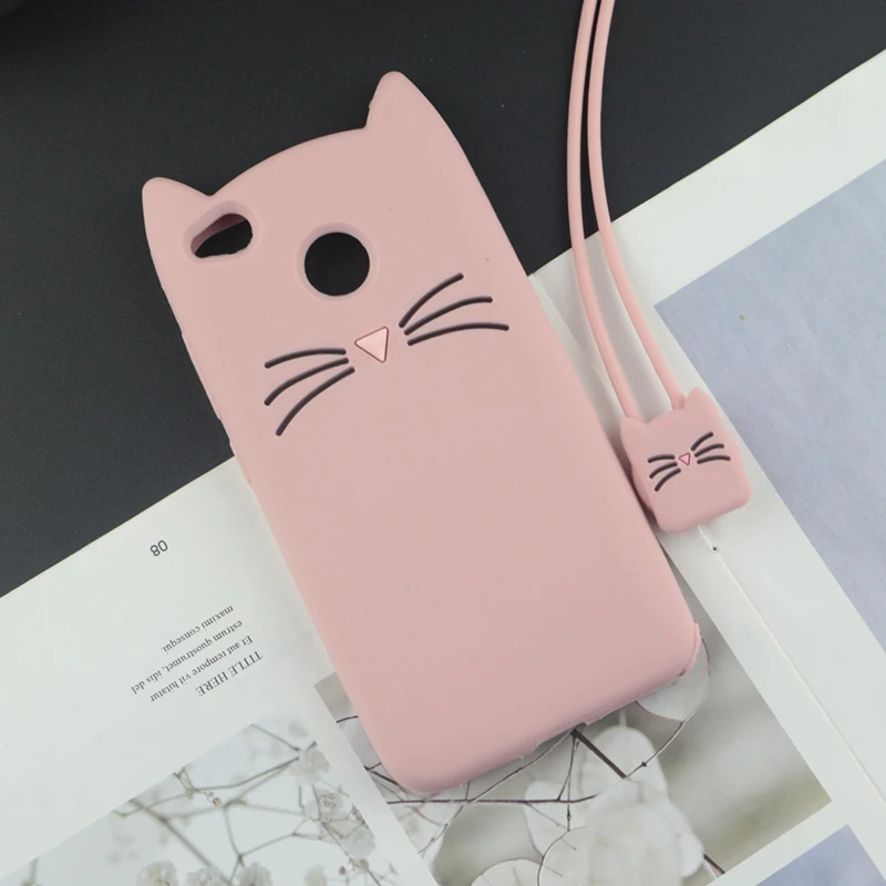 Милый 3D мультфильм силиконовый чехол для Xiaomi Redmi 4x Чехлы Япония блеск борода кошка милые уши Kitty чехол для телефона