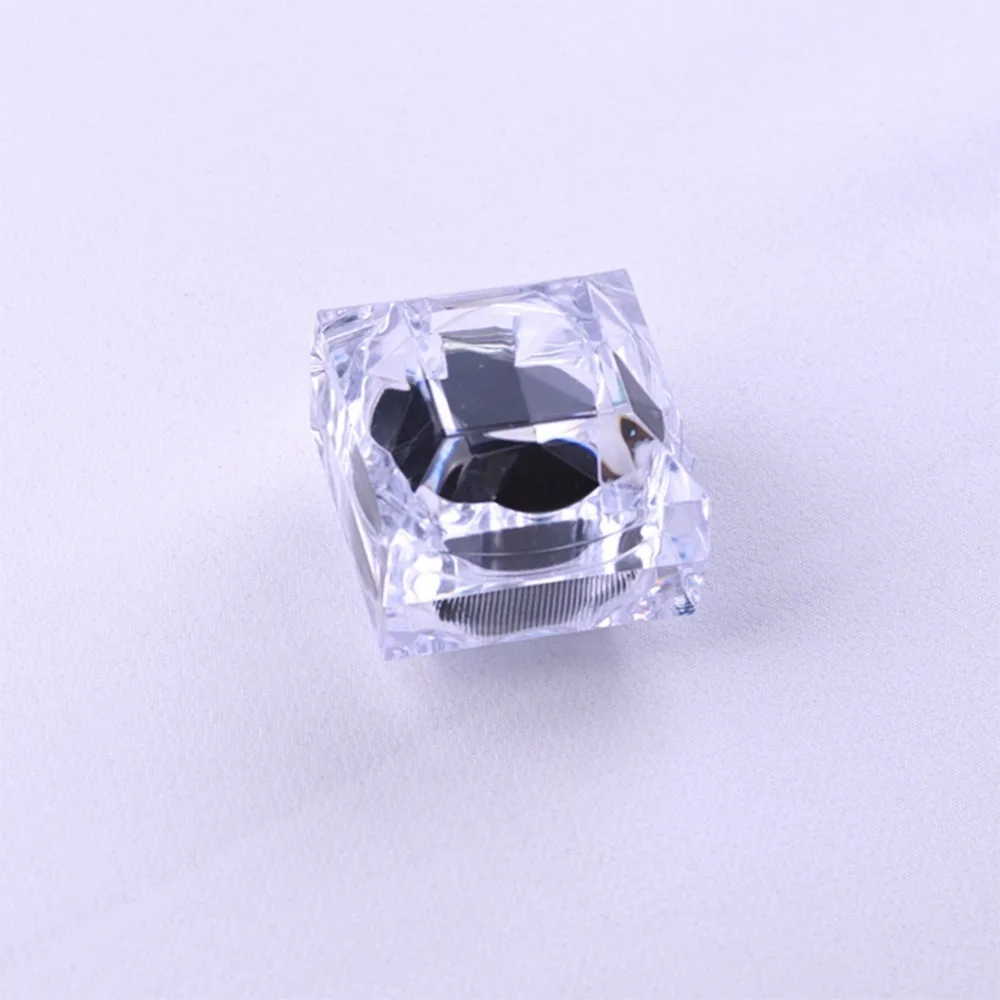 1 шт. прозрачная коробка с белым/черным акрилом внутри модные дизайнерские